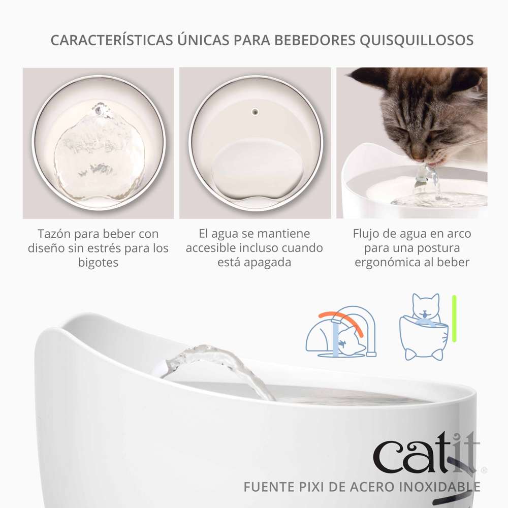 Fuente PIXI de Acero Inoxidable