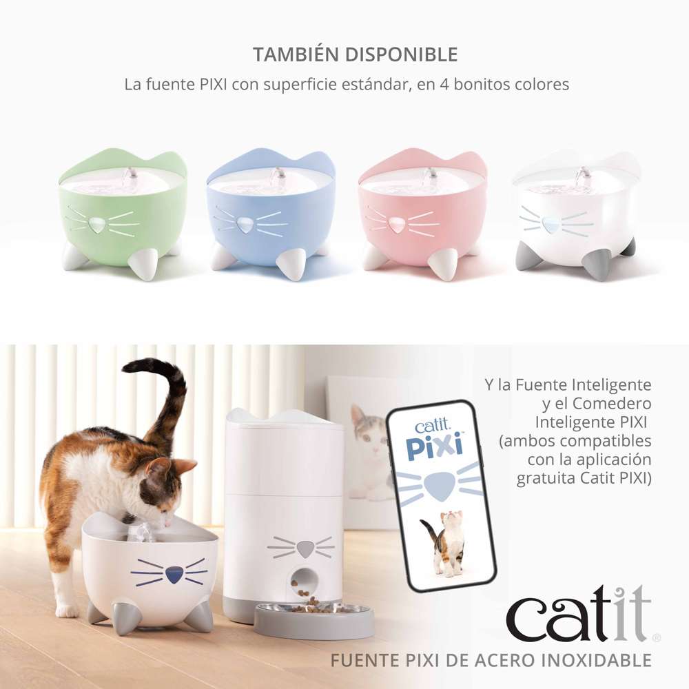 Fuente PIXI de Acero Inoxidable