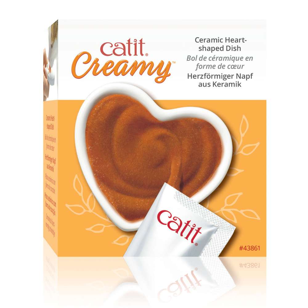 Plato de Corazón Catit Creamy