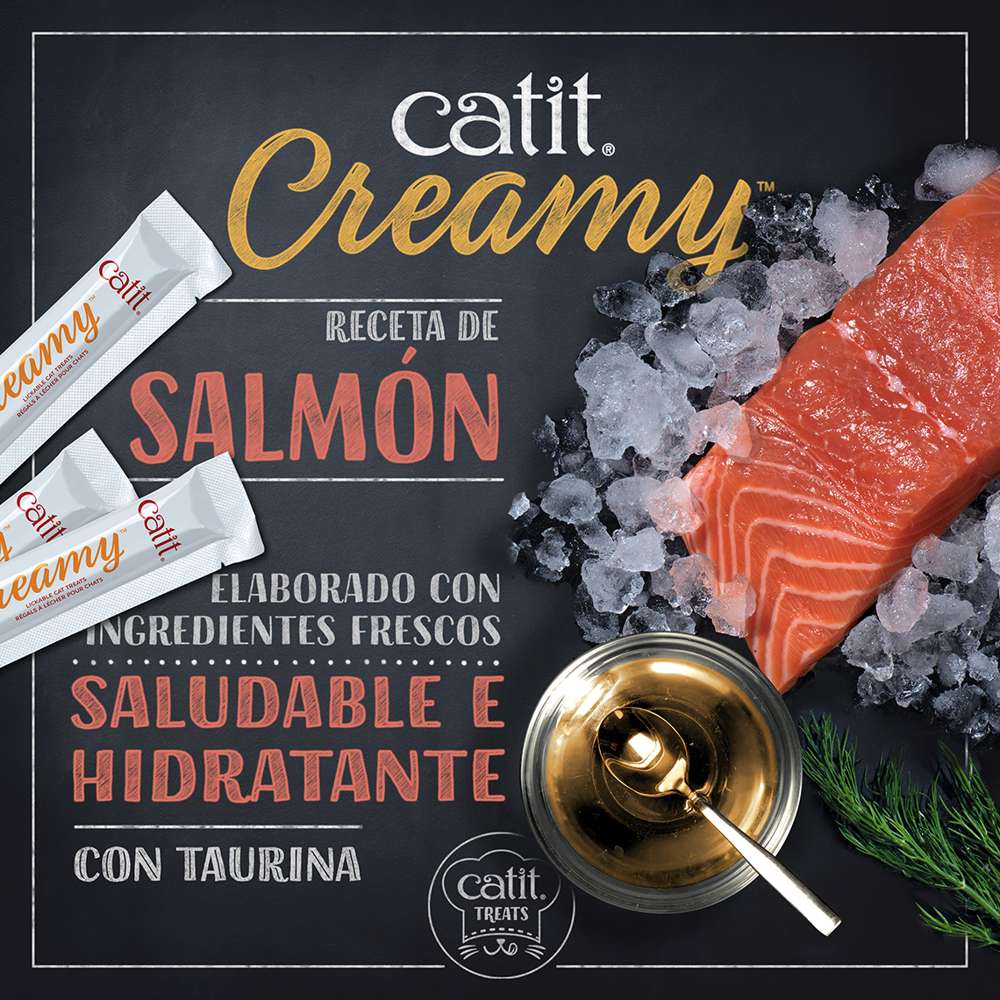 Snacks para gatos Catit Creamy – 50 Tubos