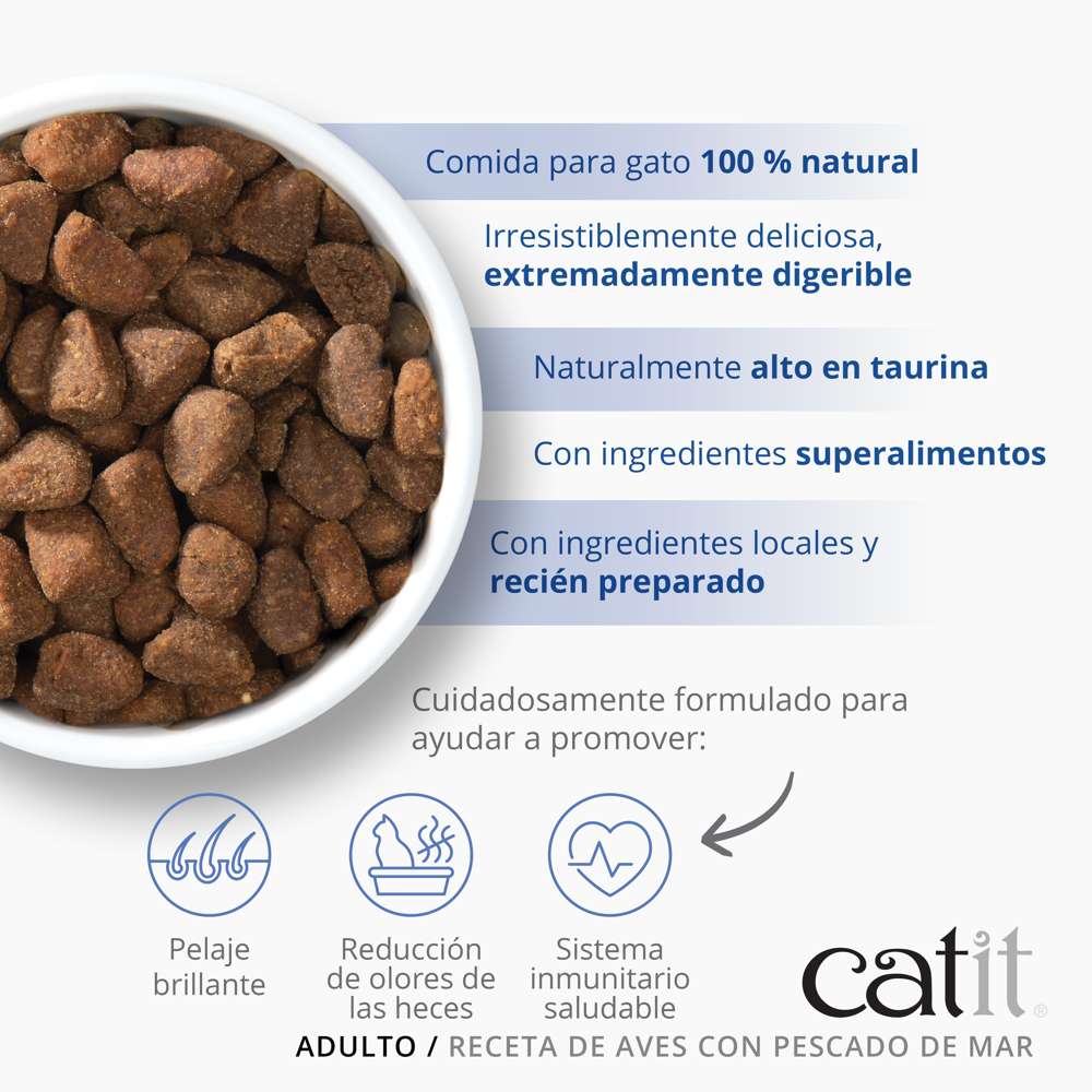 Pienso para Gatos Catit Recipes -Receta de Aves con Pescado de Mar para ADULTO