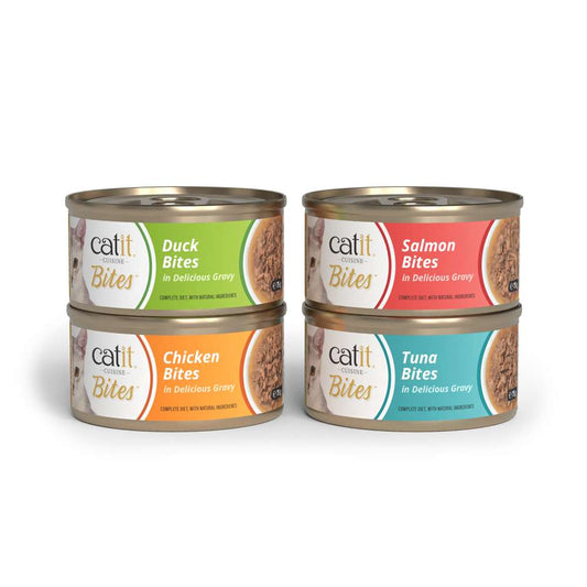 Trocitos de carne en salsa para gatos Catit Cuisine Bites