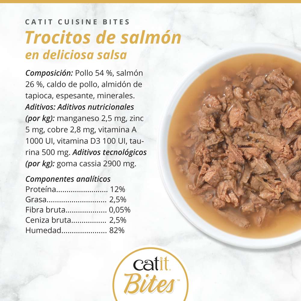 Trocitos de carne en salsa para gatos Catit Cuisine Bites