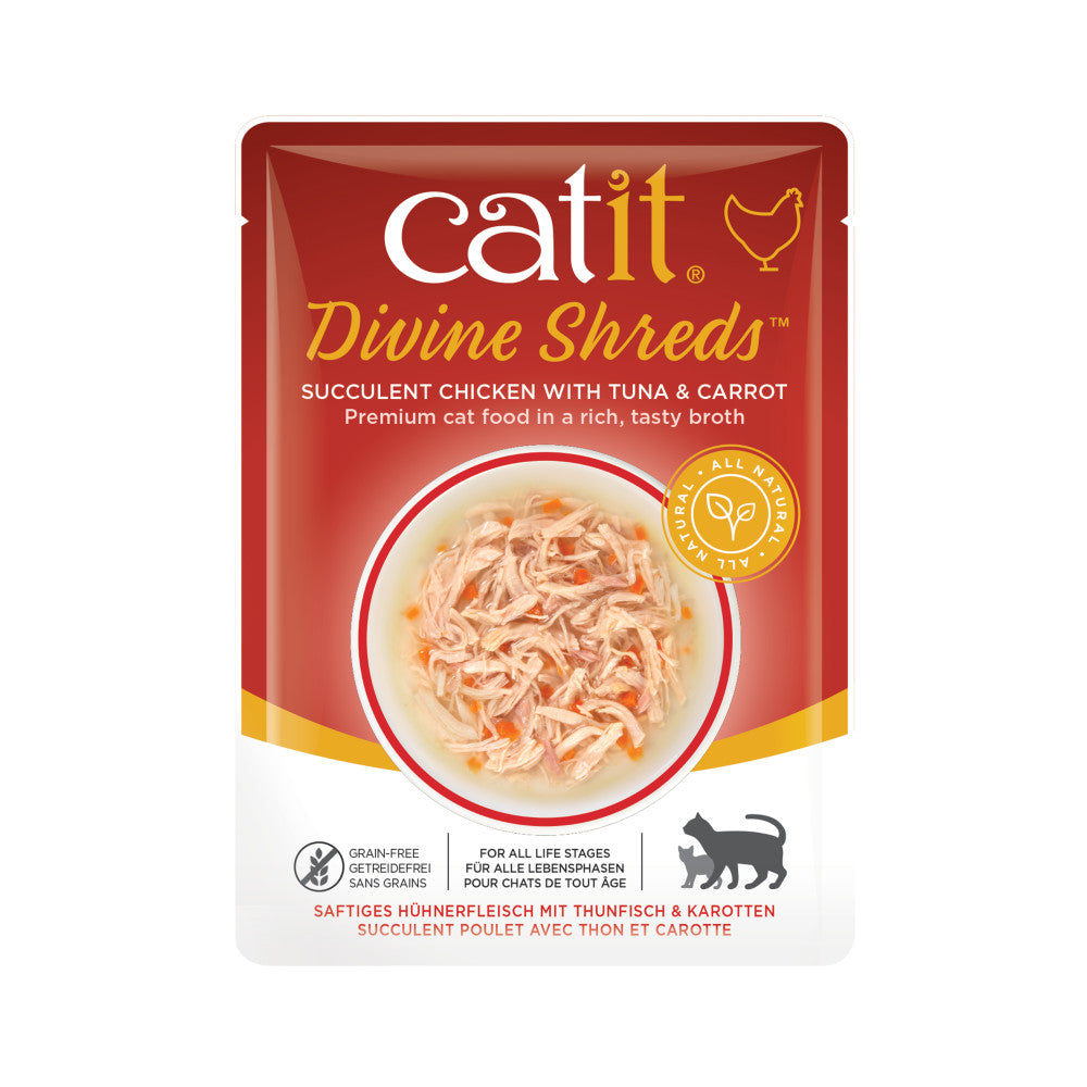 Sopa para Gatos de Pollo Catit Divine Shreds
