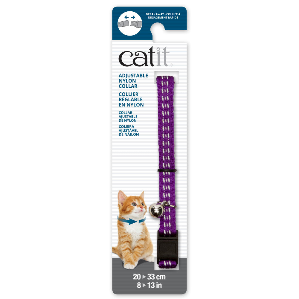 Collar para gatos reflectante con hebilla breakaway