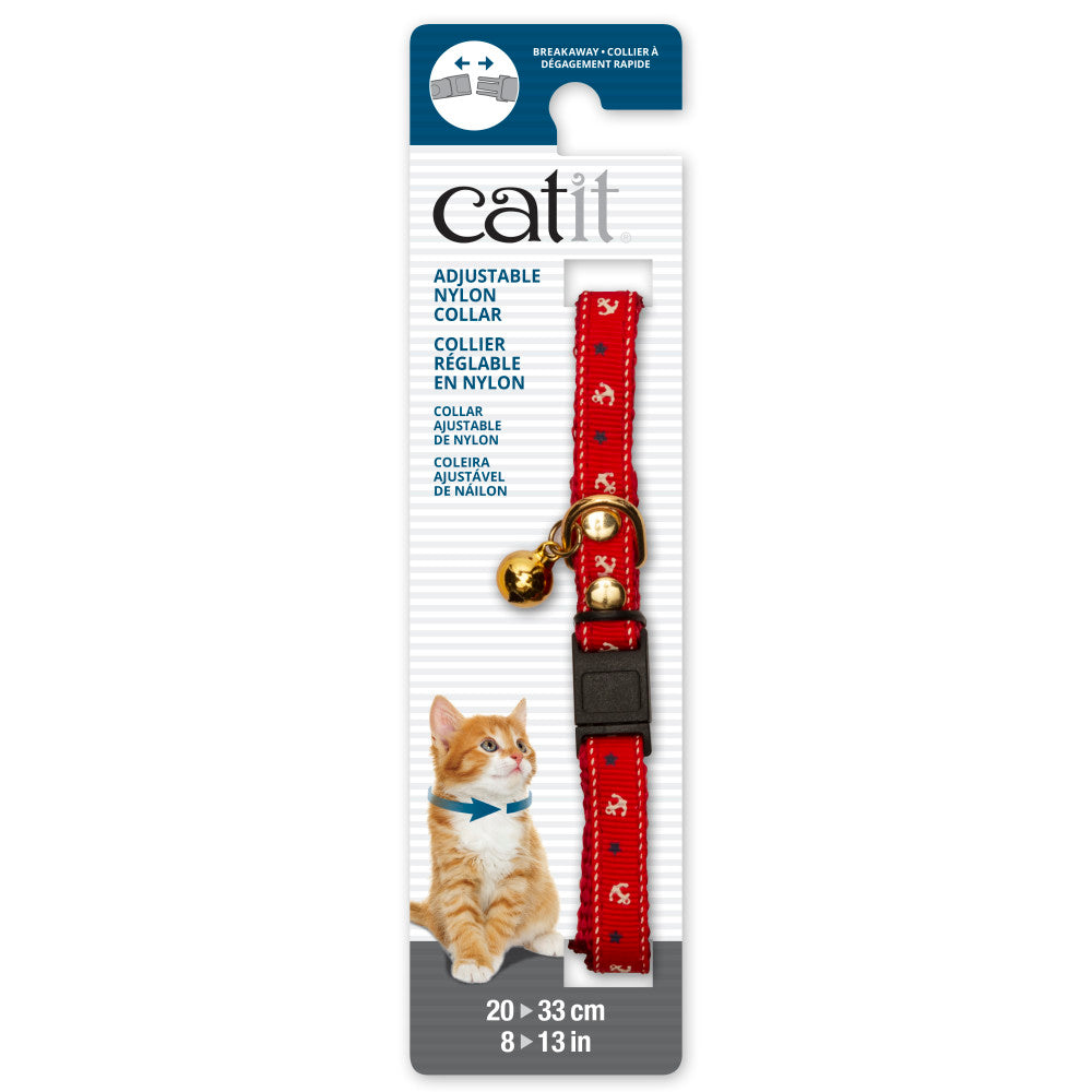 Collar para gatos con remaches dorados y hebilla breakaway