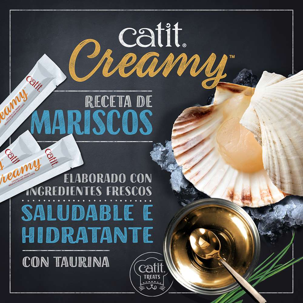 Snacks para gatos Catit Creamy – 4 Tubos