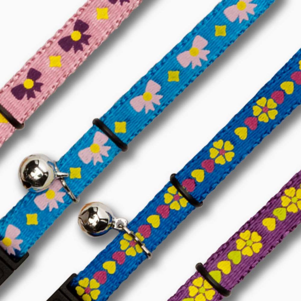 Collar para gatos decorativo con hebilla breakaway