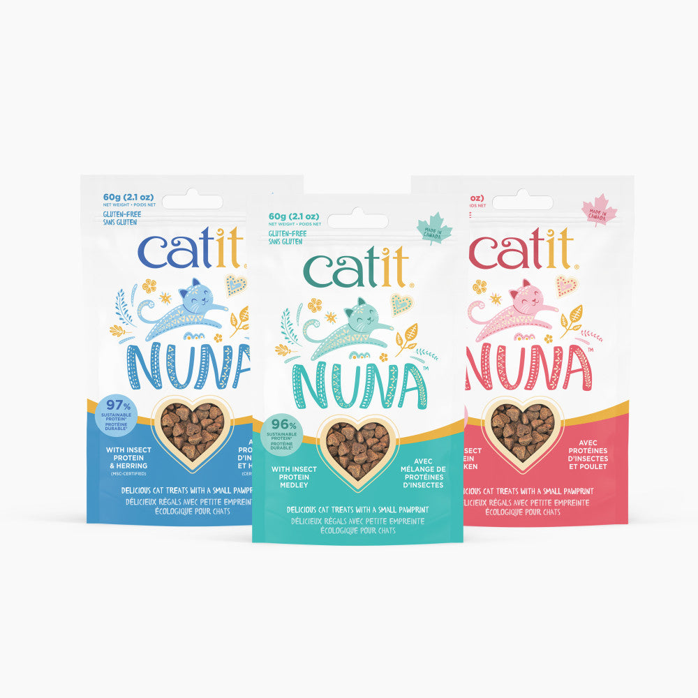 Snacks Catit Nuna – Snacks a Base de Proteína de Insecto para Gatos