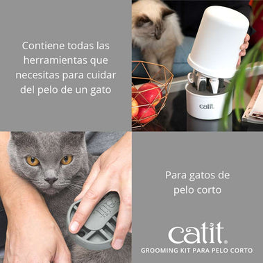 Set De Cuidado Del Pelo De Tu Gato. ESPECIAL PELO CORTO. | CATIT
