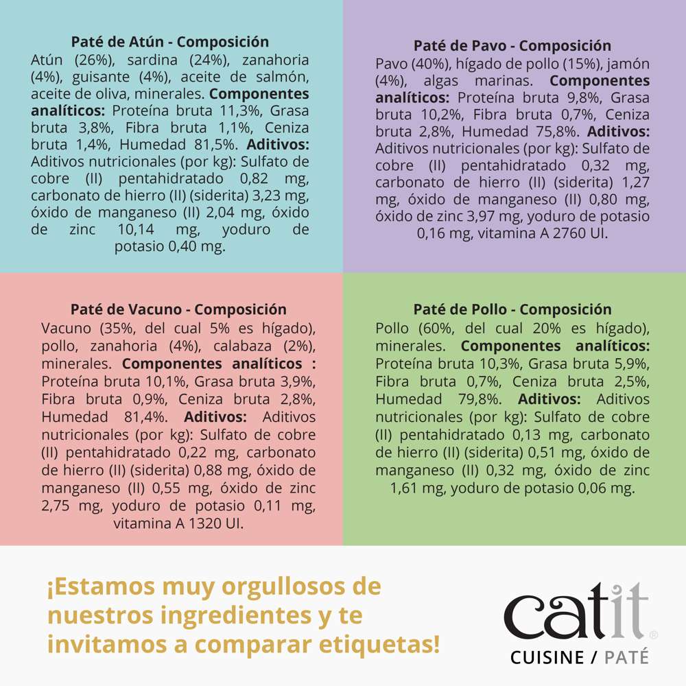 Paté para gatos Catit Cuisine
