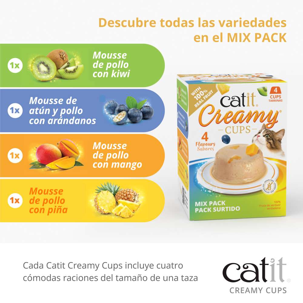 Catit Creamy Cups 4 x 25g