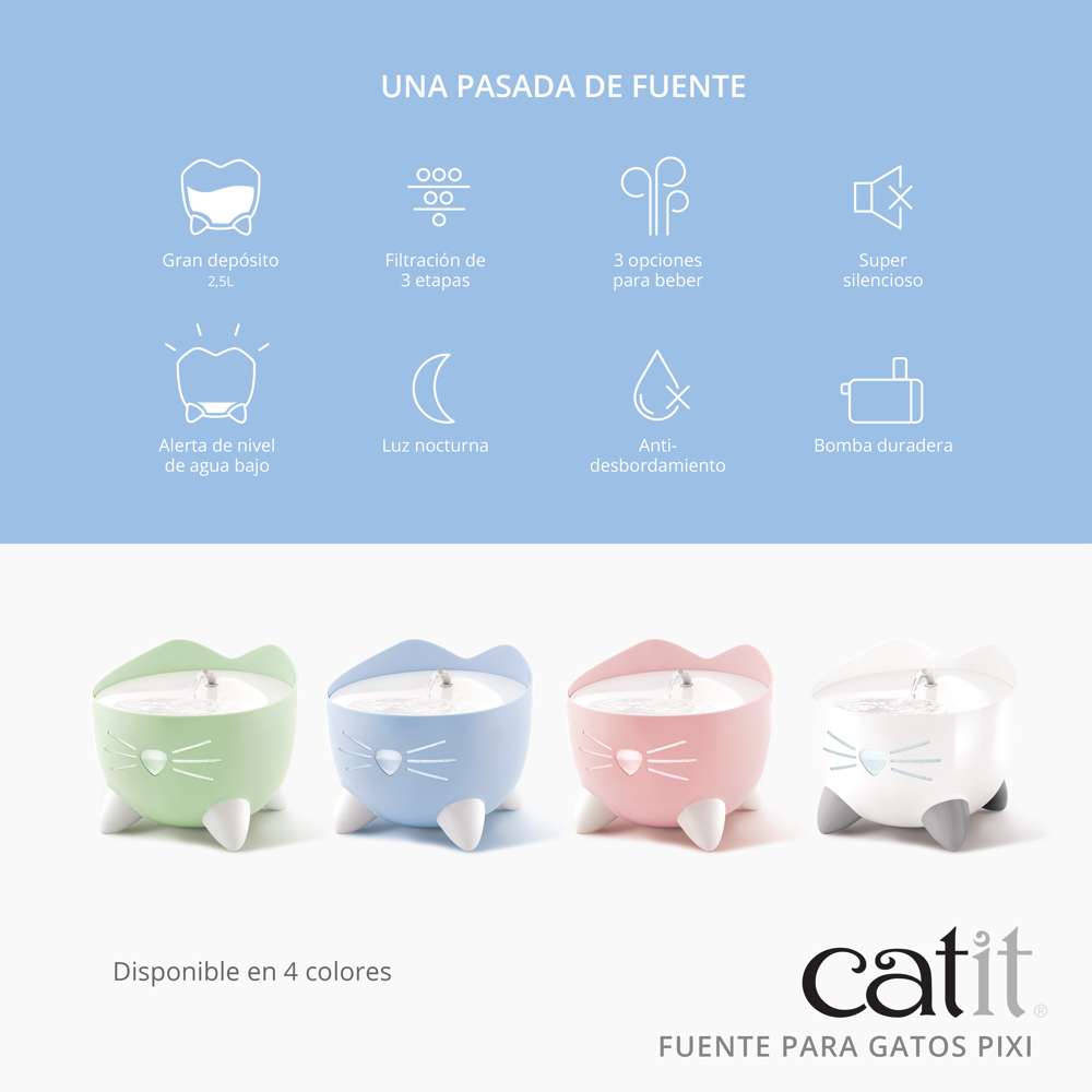 Fuente para gatos PIXI