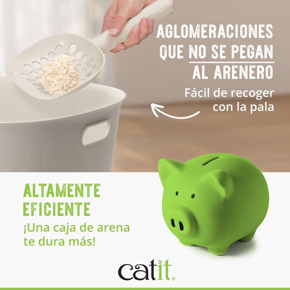 Arena para Gatos Aglomerante de Cáscara de Guisante Go Natural