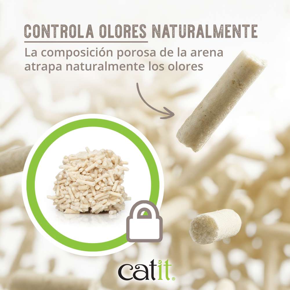 Arena para Gatos Aglomerante de Cáscara de Guisante Go Natural