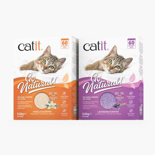 Arena para Gatos Aglomerante de Cáscara de Guisante Go Natural