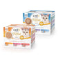 Carne desmenuzada para gatos Catit Cuisine Fillet - Pack variado de 12