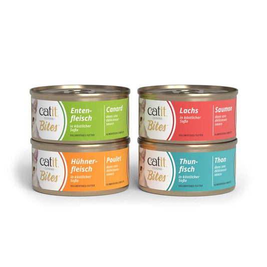 Trocitos de carne en salsa para gatos Catit Cuisine Bites