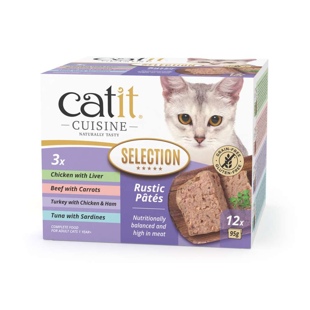 Catit Cuisine Selection Paté, Pack Variado de 12