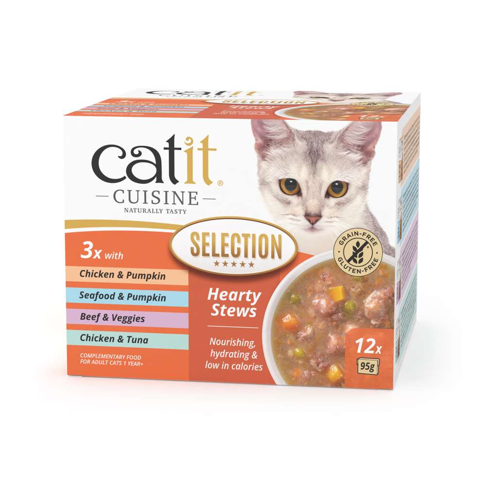 Catit Cuisine Selection Guiso, Pack Variado de 12
