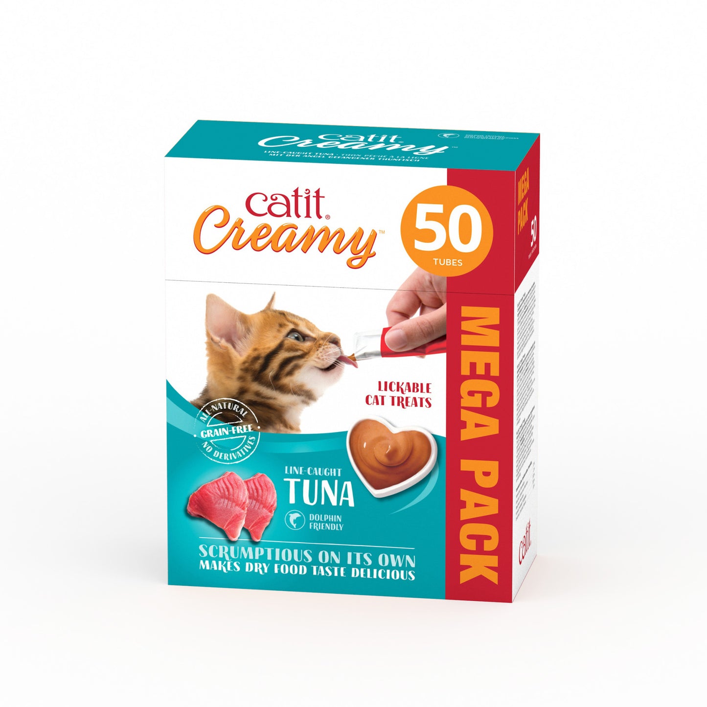 Snacks para gatos Catit Creamy – 50 Tubos