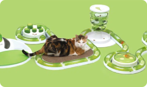 Construye y personaliza un parque de juegos para tu gato