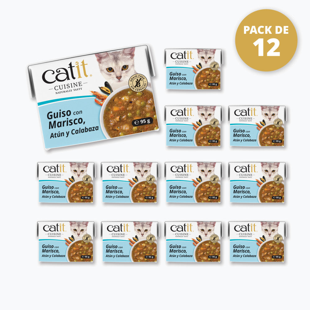 Guiso para gatos Catit Cuisine - Pack de 12