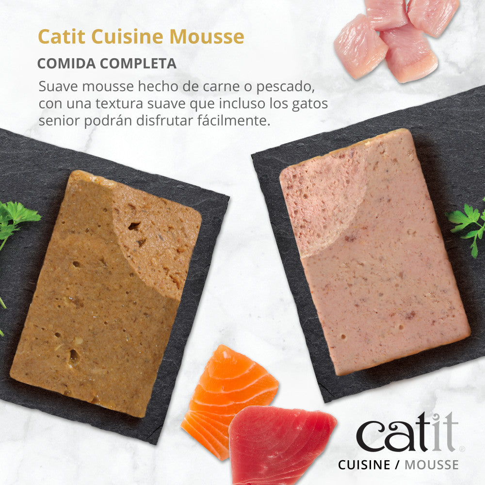 Mousse para gatos Catit Cuisine - Pack de 12