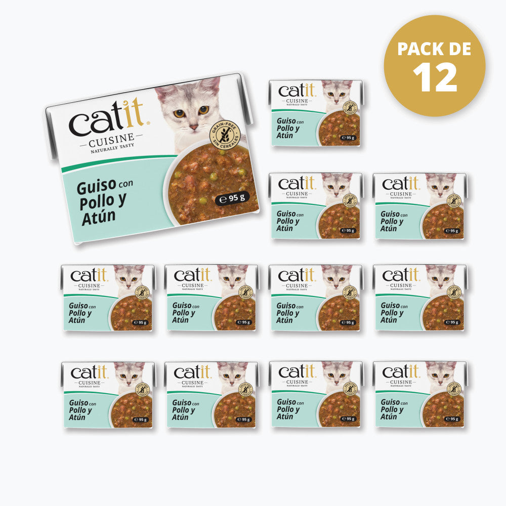 Guiso para gatos Catit Cuisine - Pack de 12