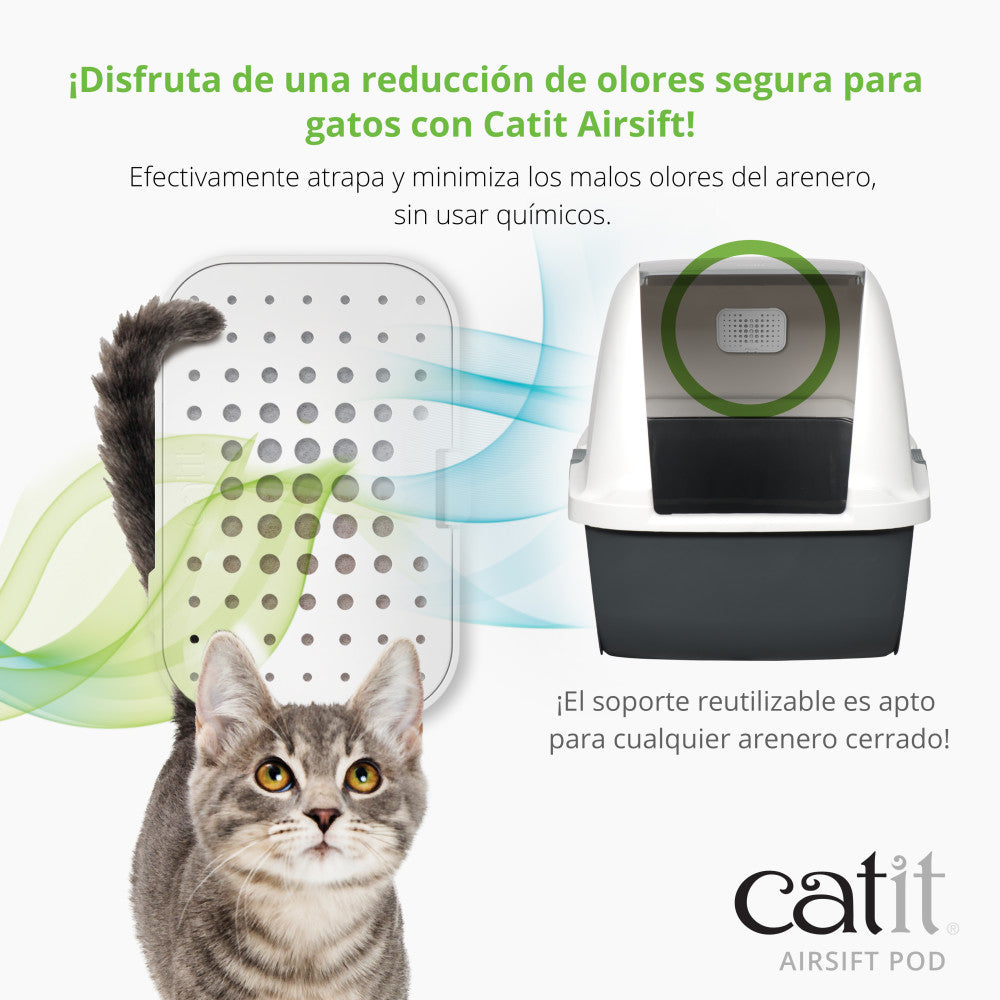 AirSift Pod - Soporte y almohadilla reductora de olores