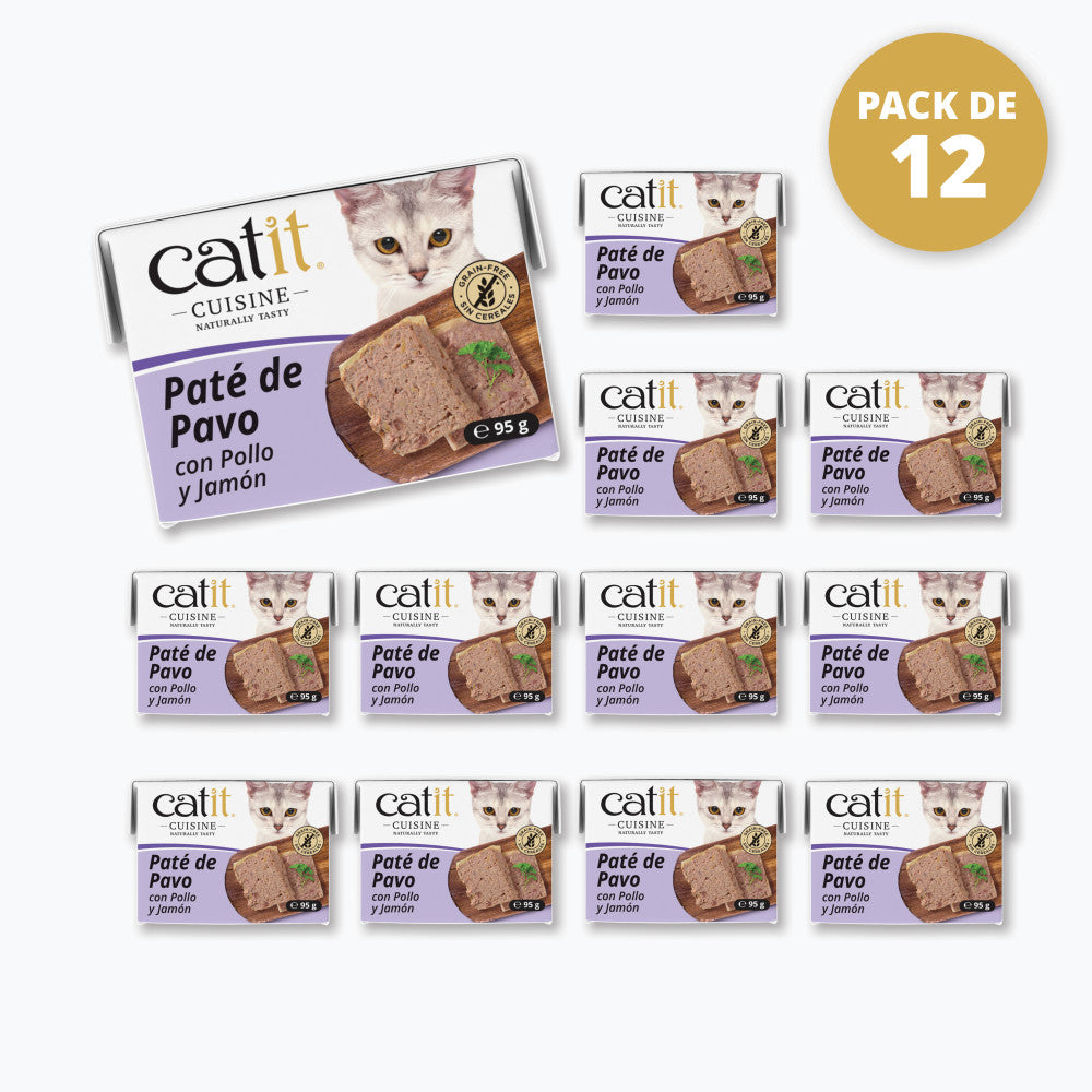 Paté para gatos Catit Cuisine - Pack de 12