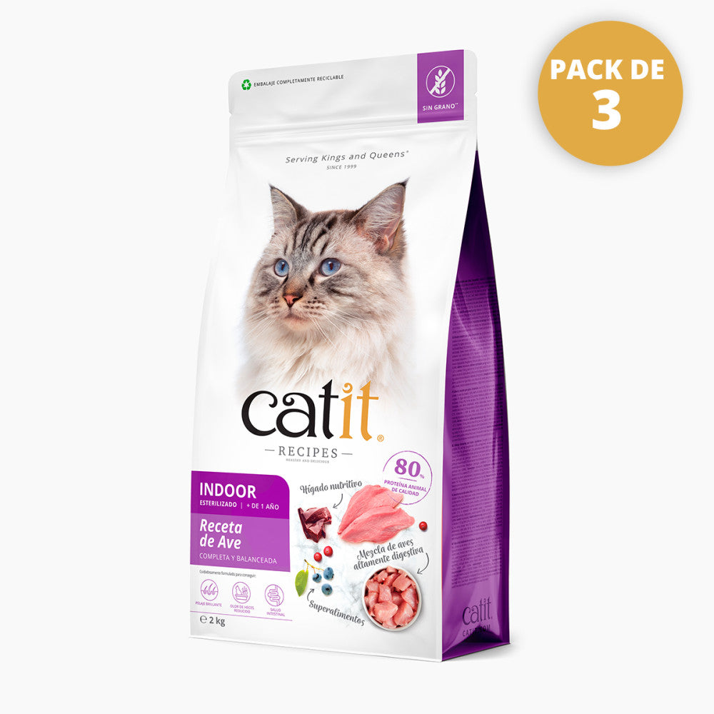 Pienso para Gatos Catit Recipes -Receta de Aves para ESTERILIZADO