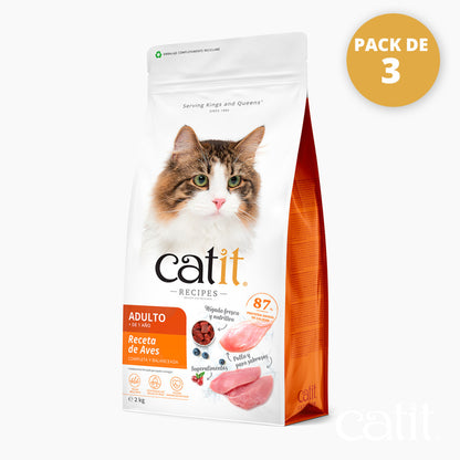 Pienso para Gatos Catit Recipes -Receta de Aves para ADULTO