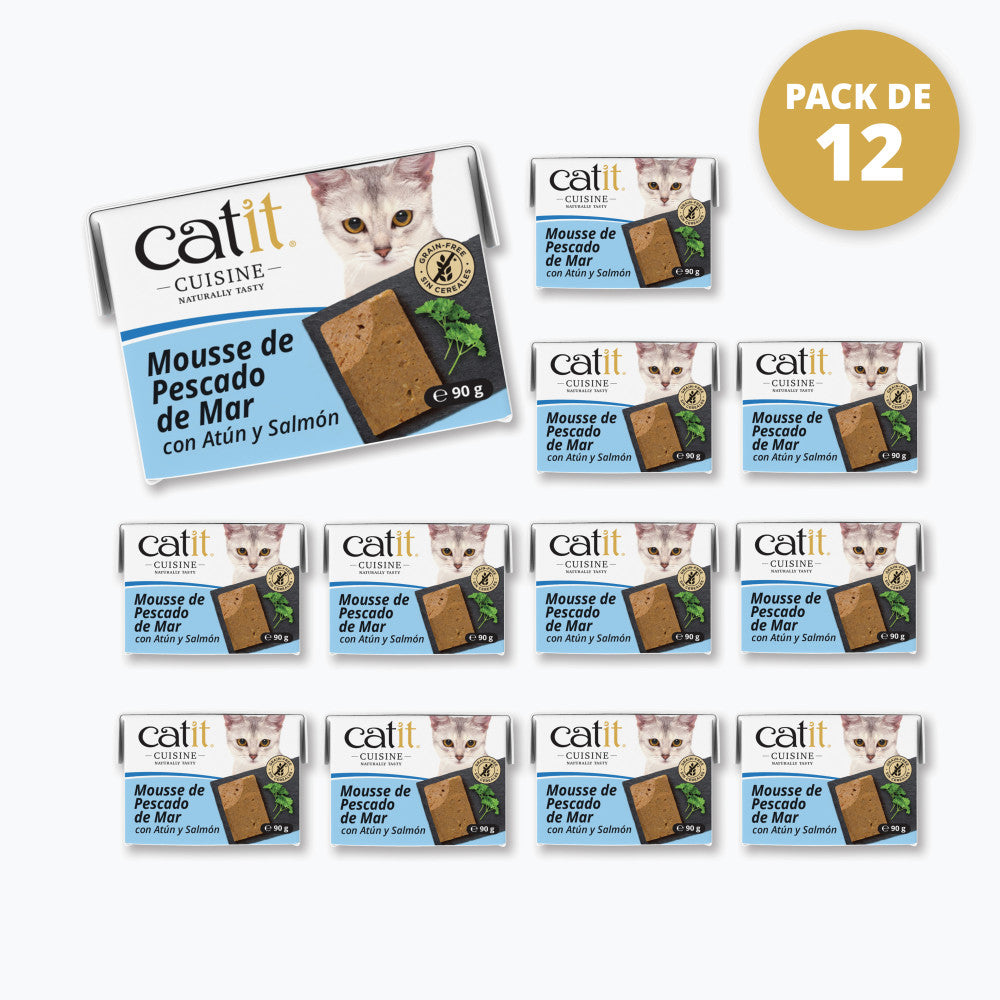 Mousse para gatos Catit Cuisine - Pack de 12