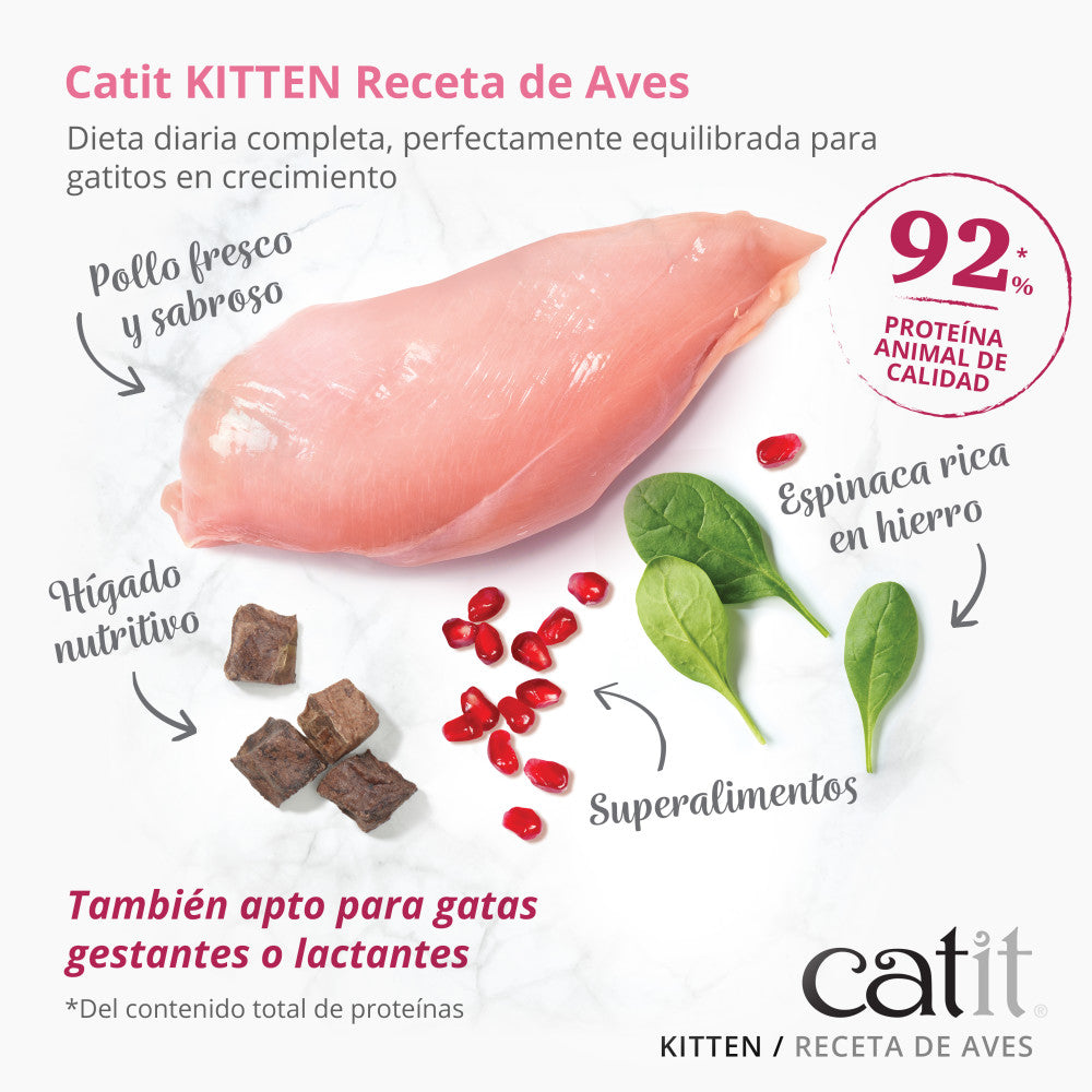 Pienso para Gatito Junior Catit Recipes -  Receta de Aves para KITTEN